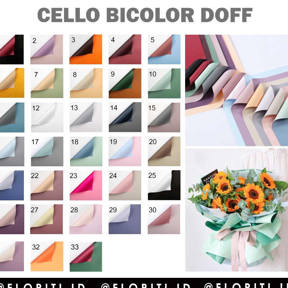 

Sedang Diskon 2 lembar Flower Wrapping Cellophane Bicolor DoffKertas Buket Dua Warna