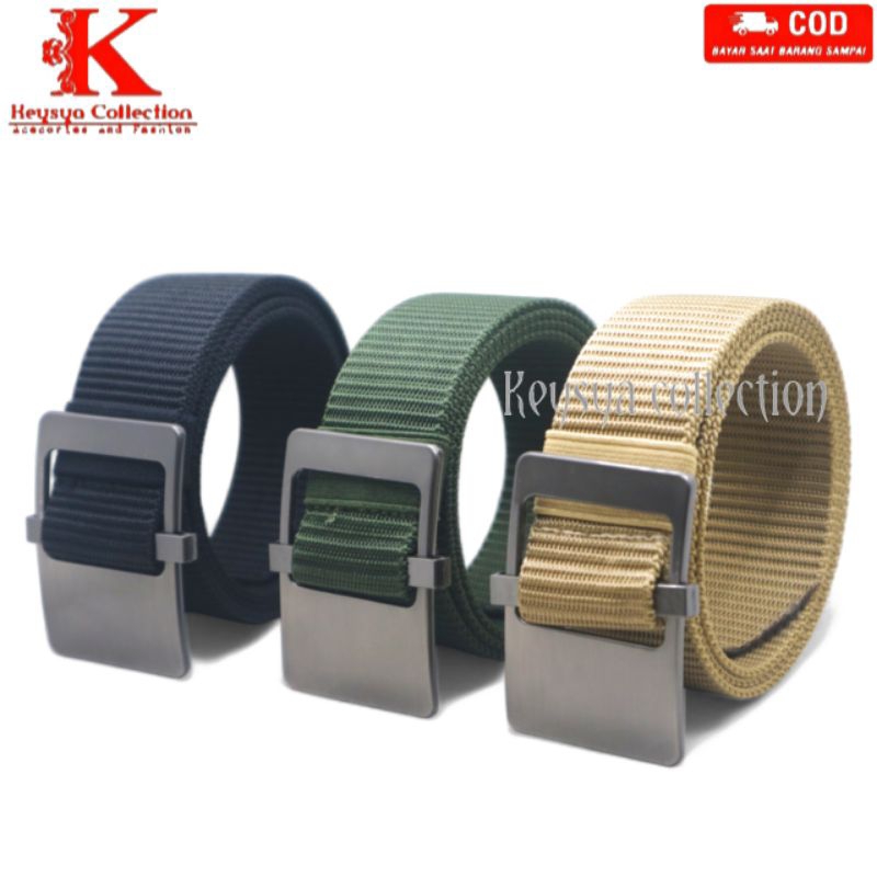 IKAT PINGGANG PRIA NYLON CANVAS SABUK PRIA CANVAS NYLON