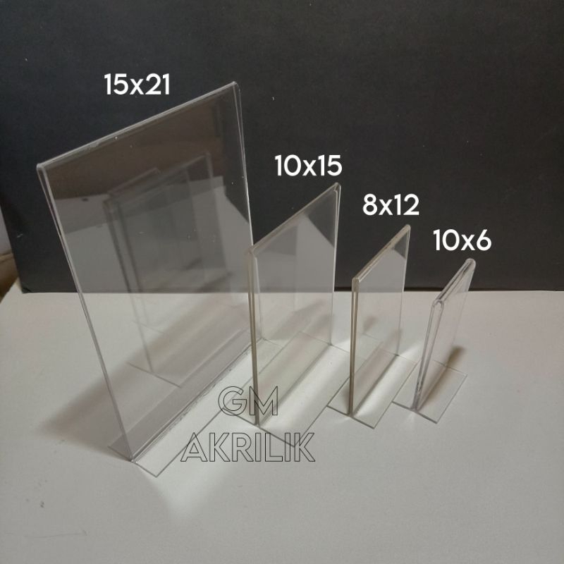 

AKRILIK BENING NOMOR MEJA | QRIS | BROSUR | BARCODE | UK A5/A6/8x12/10x6 - Tebal 2MM