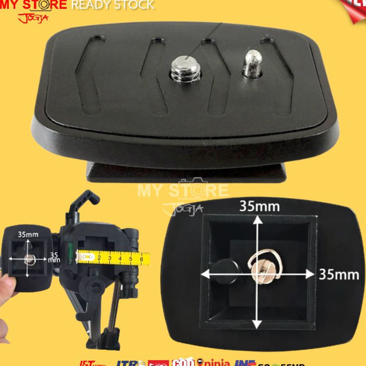 Stock Terbatas  Quick Release Plate 35cm x 35cm Tripod Excell Promoss Weifeng WT352 WF352 352 WT315 