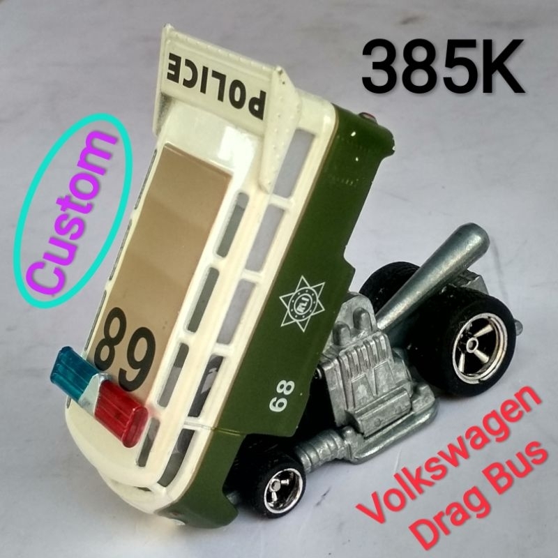Hot Wheels Volkseagen VW Drag Bus Custom Military Police 68