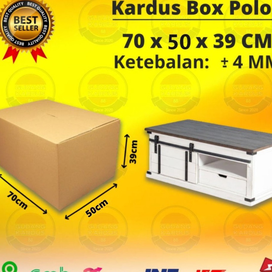 

ORDER SAJA GAN Kardus Karton Box Besar 7x5x39 CM Dus Packing Pindahan Tebal Kokoh Jumbo Polos