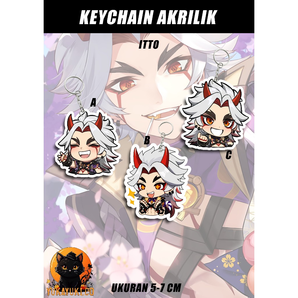 Ganci Akrilik Genshin Itto