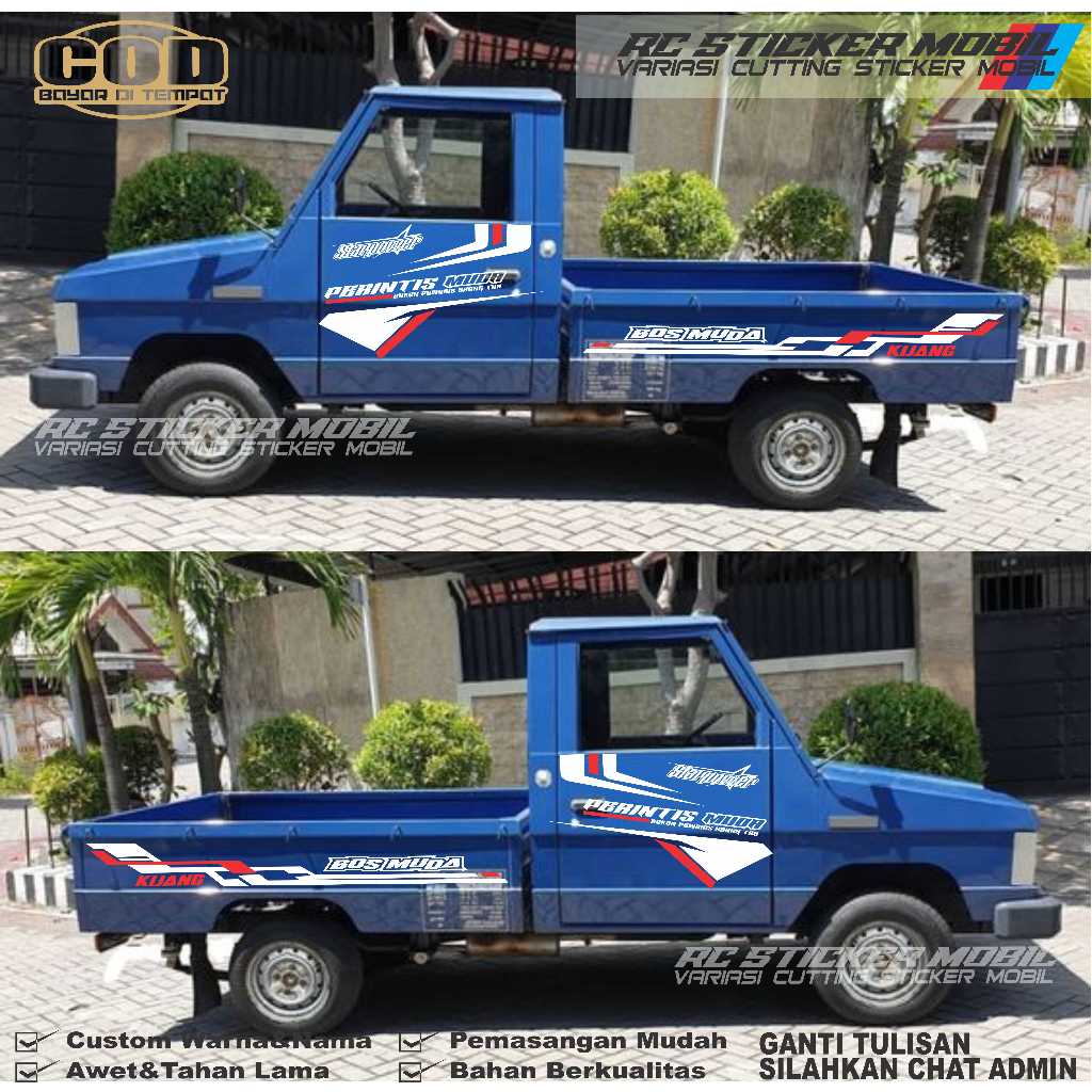 cutting stiker pick up kijang sticker mobil kijang stiker mobil kijang panther