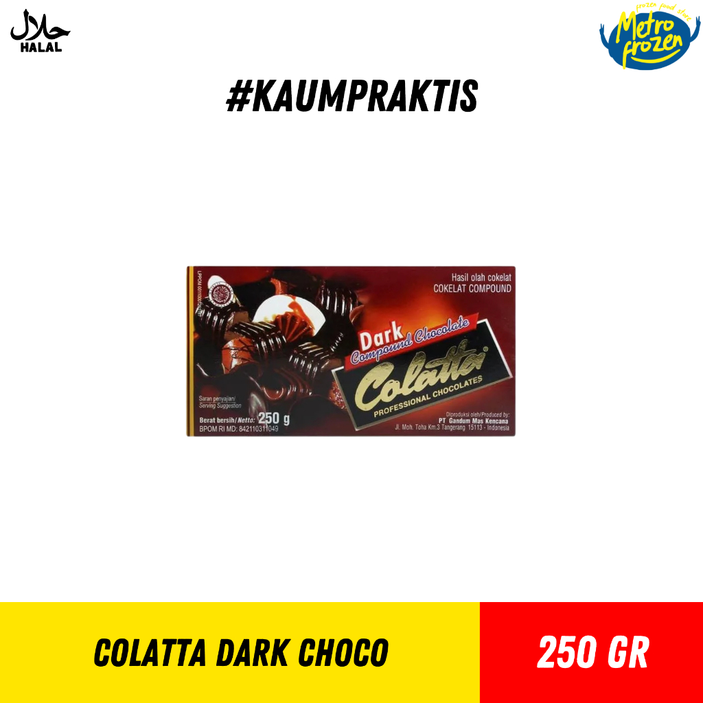 

COLATTA Drak Choco 250gr// dark coklat