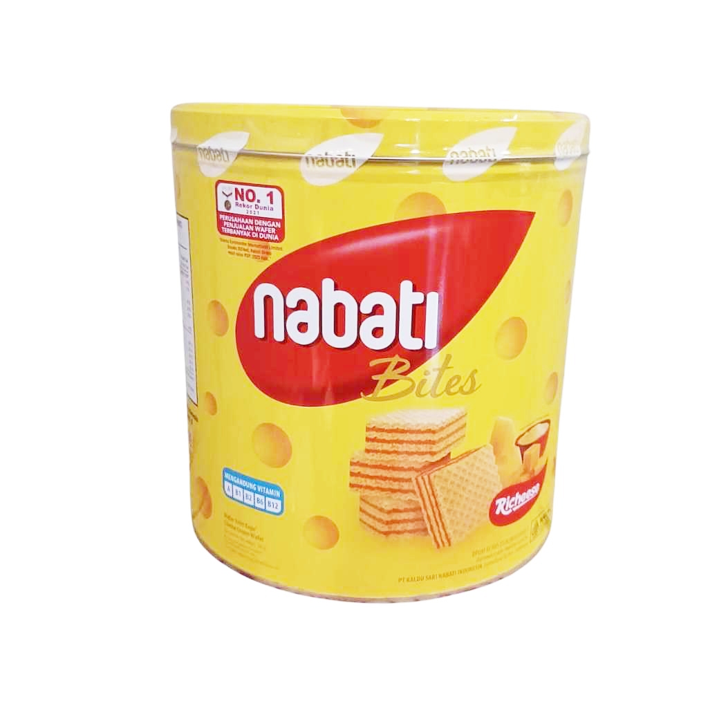 

Nabati Wafer Kaleng Rasa Keju 287gr