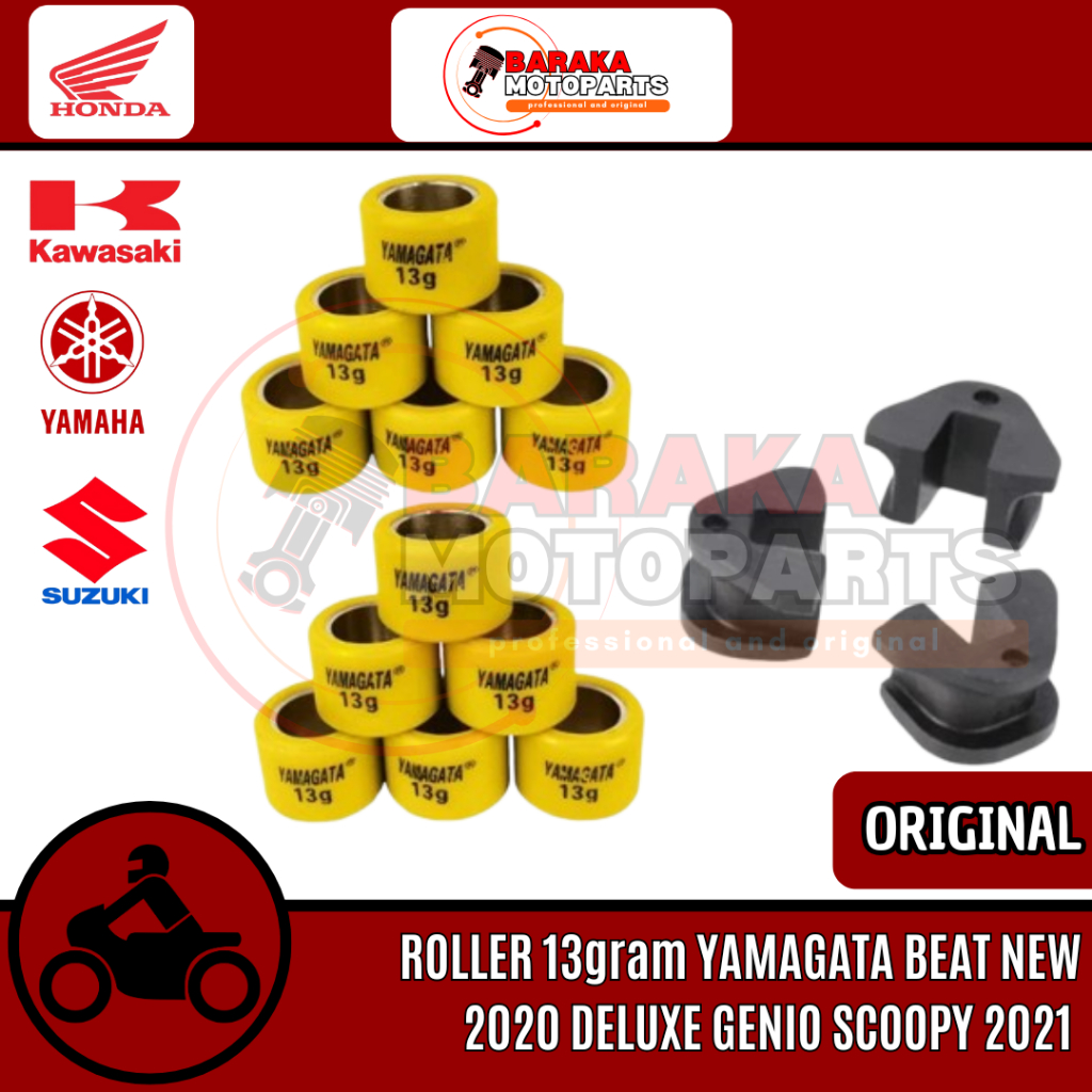 Roller Racing Yamagata 13gram Honda Beat New 2020 Deluxe Genio Scoopy 2021 1 Set Original