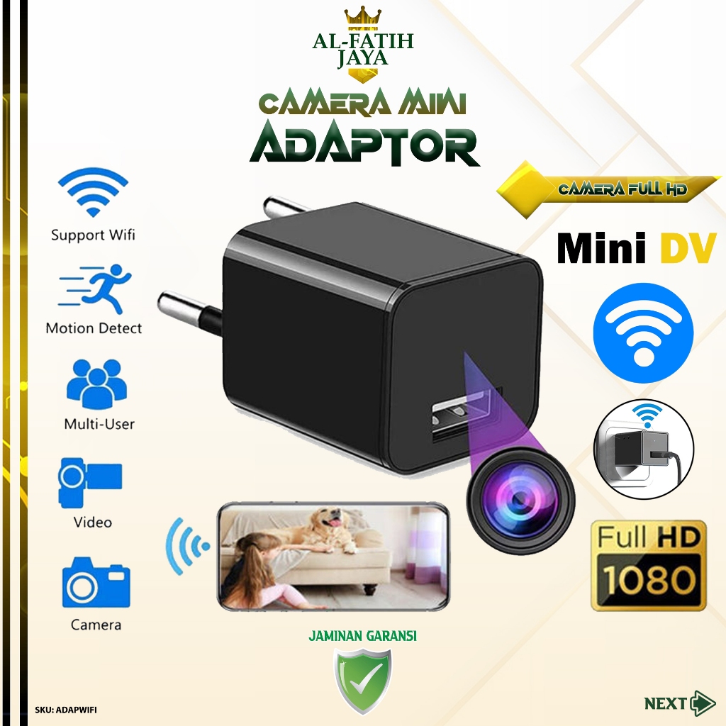 Kamera CCTV Mini Wifi Wireless Spy Camera Z99 USB Charger Adaptor Casan Handphone Cctv Unik Bentuk A