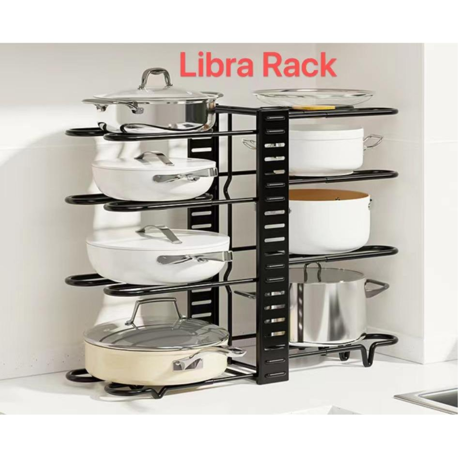 Rak Panci Susun Stainless 4 Tingkat Rak Susun Serbaguna Rak Wastafel