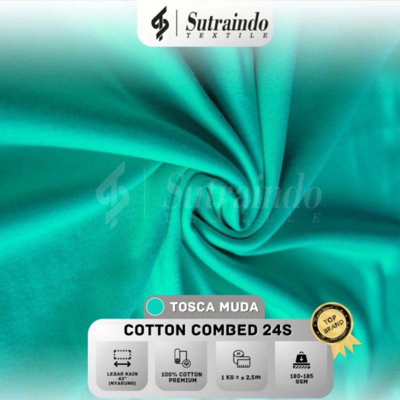 KAIN COTTON COMBED 24S (TOSCA MUDA) PER 0.5 KG