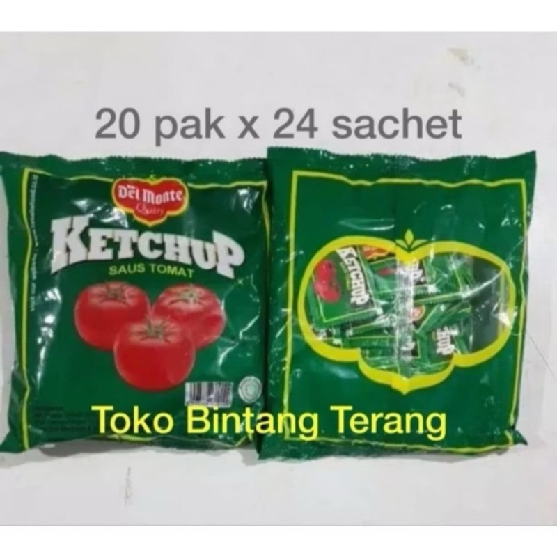 

Delmonte Saus Tomat Stick / Sachet 1 pak isi 24 stik x 8 gr Del Monte