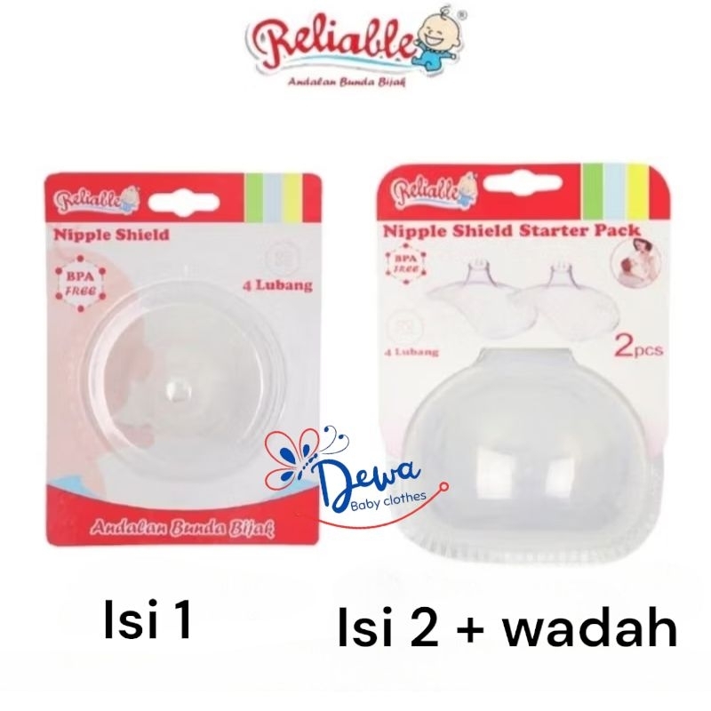 Nipple shield pelindung sambung sambungan puting lecet asi reliable ninio