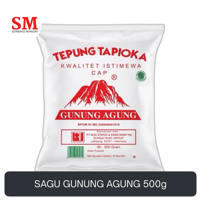 

TEPUNG SAGU GUNUNG AGUNG TAPIOKA KEMASAN 500g