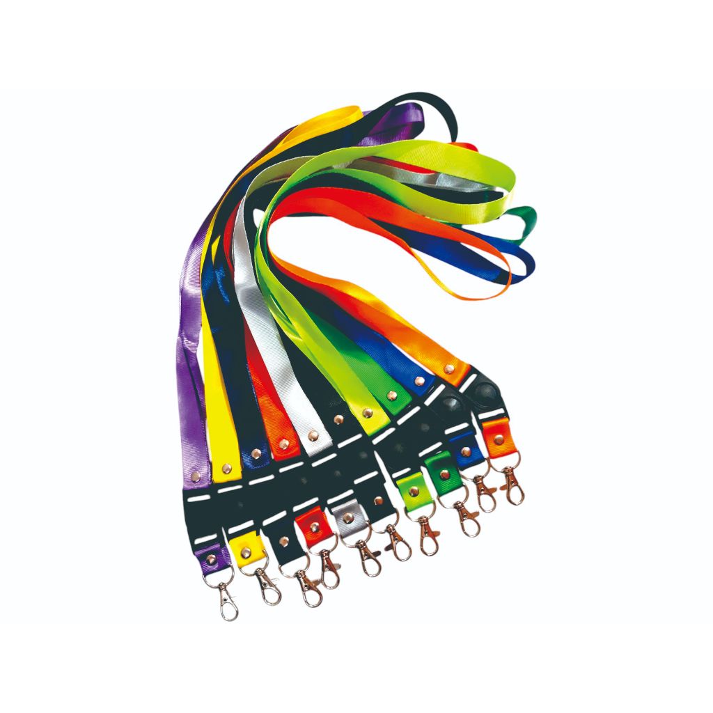 

Tali lanyard Gantungan idcard name tag Polos uk. 2 cm bahan nylon polos