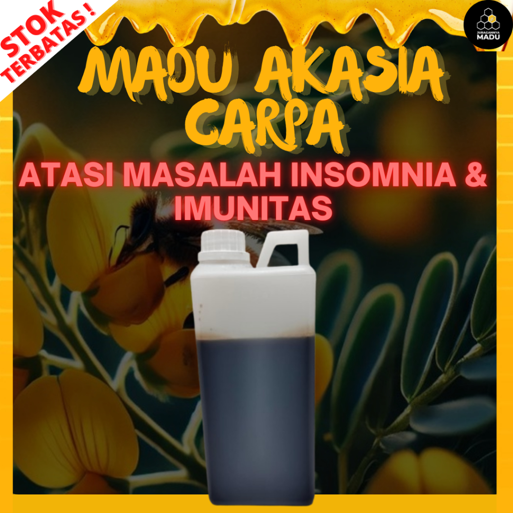 

ATASI INSOMNIA DAN TINGKATKAN IMUNITAS TUBUH MADU HUTAN AKASIA CARPA MURNI 250GR