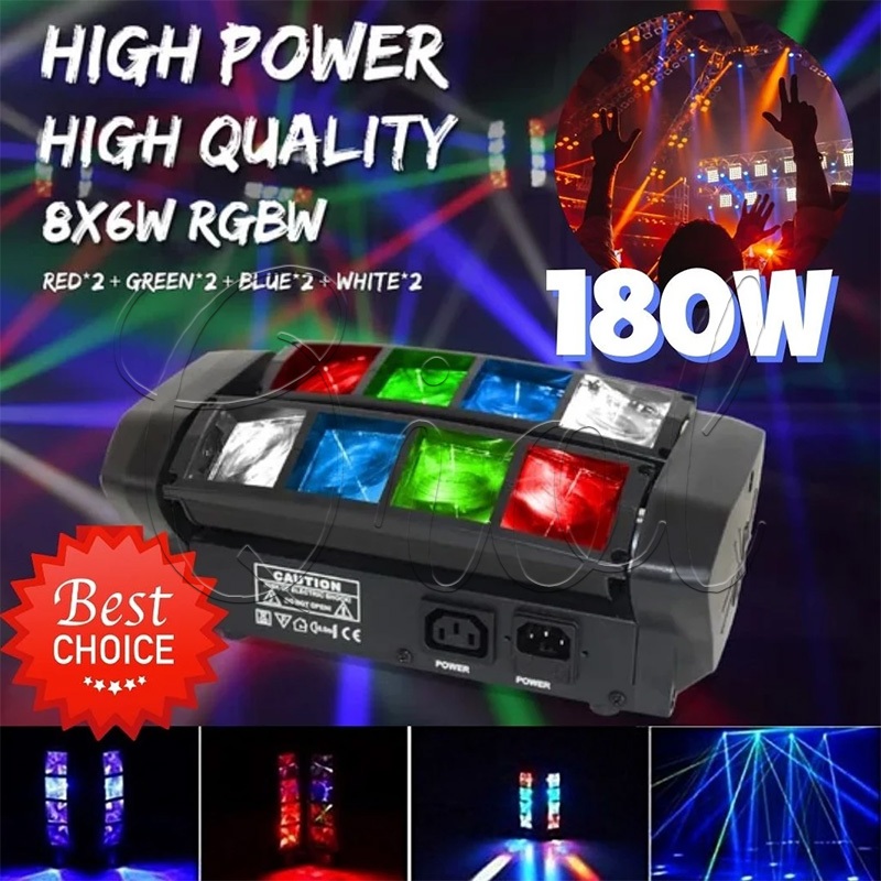 NEW PORODUK SPIDER LIGHT MINI SPIDER MOVING HEAD CREE LED RGBW BEAM STAGE UNTUK PESTA PUB DISKO