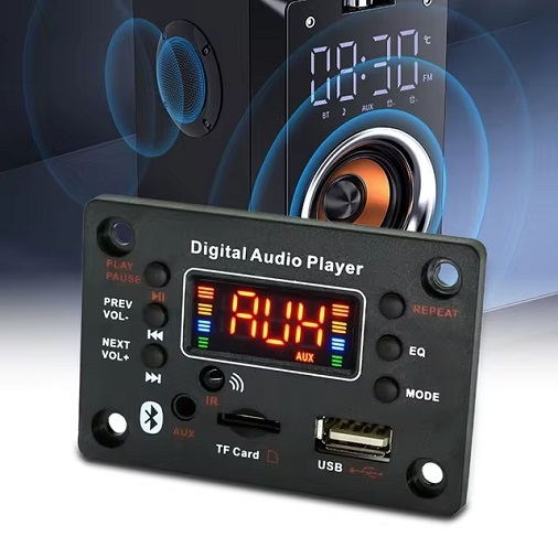 Kit Modul Mp3 Player Bluetooth Wireless 5.0 Module Decoder Speaker Audio Board Car Digital Display L