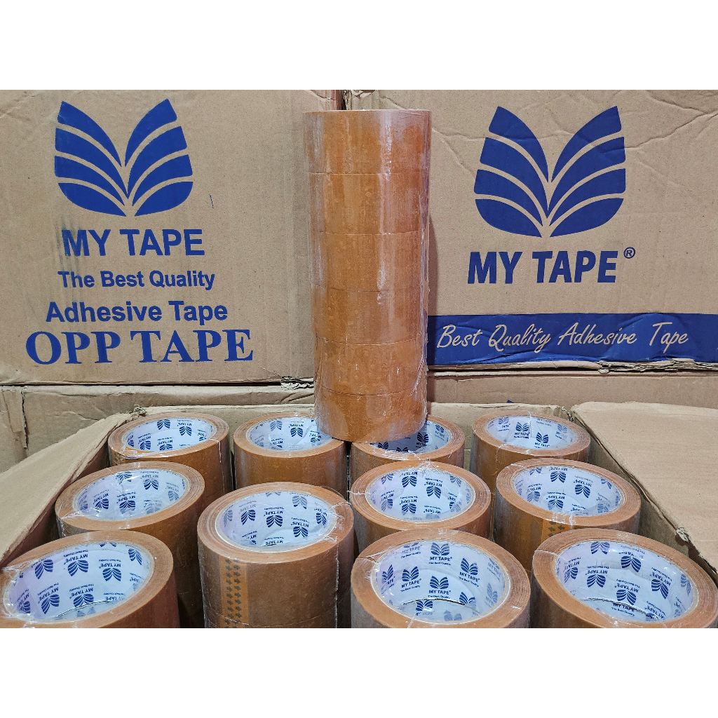 

grosir lakban coklat dan bening 45mm x 100yard (slop)6pcs kwalitas setara daimaru