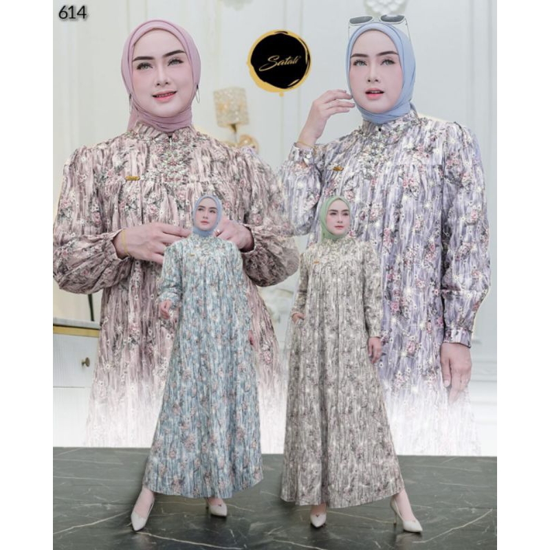Zeline mode kode 626_baju gamis wanita simpel dan elegan_baju gamis terbaru