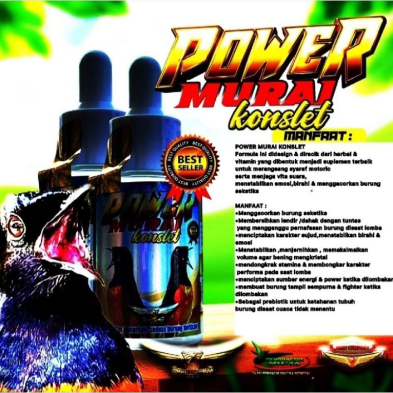 Power Murai Konslet Vitamin Suplemen Penggacor Burung Supplement Multivitamin Murai