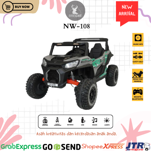 Mainan Aki Anak JEEP PMB NUWA NW-108 NW 108 Ban Karet 4x4