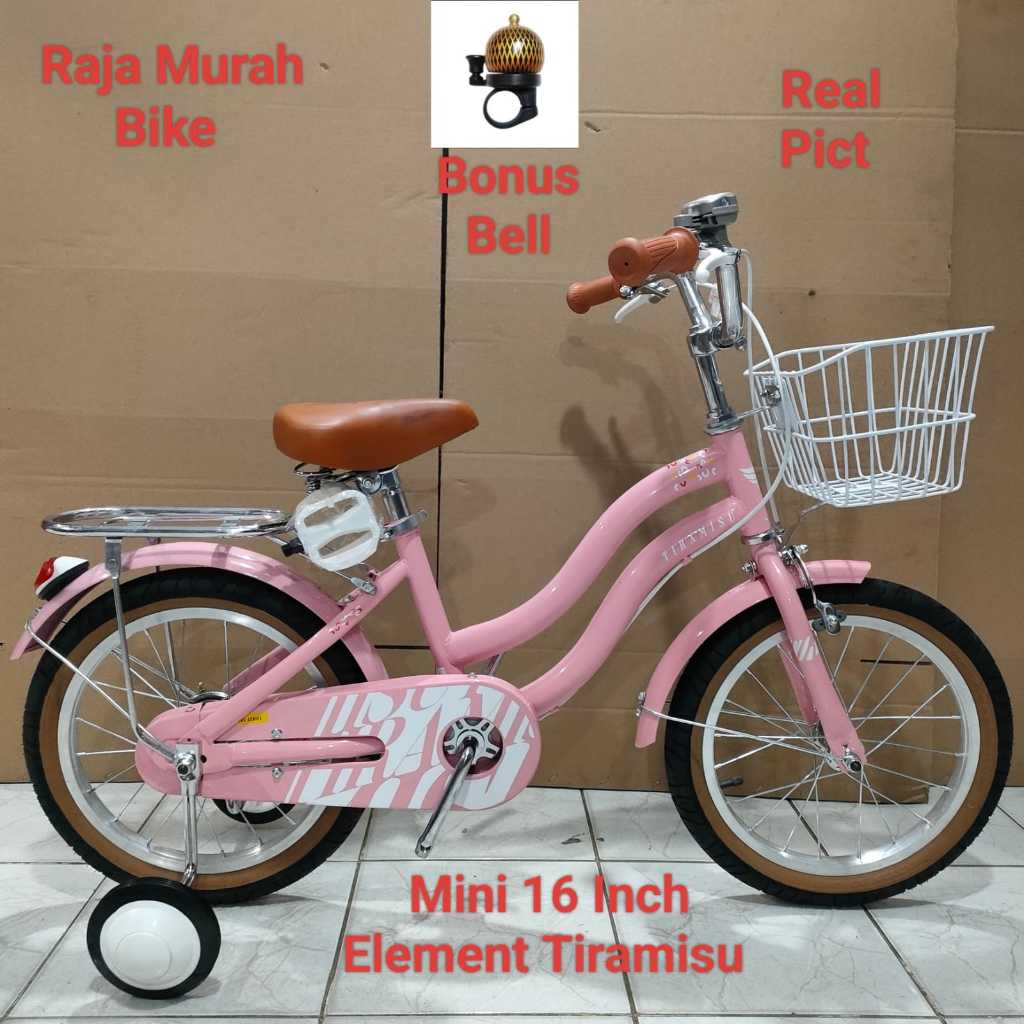 Sepeda Anak Perempuan Mini 16 Inch Element Tiramisu Sepeda Mini 16 Inch Element Tiramisu