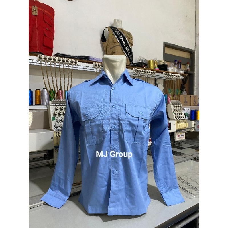 PDH/Seragam/kemeja Biru muda Adem