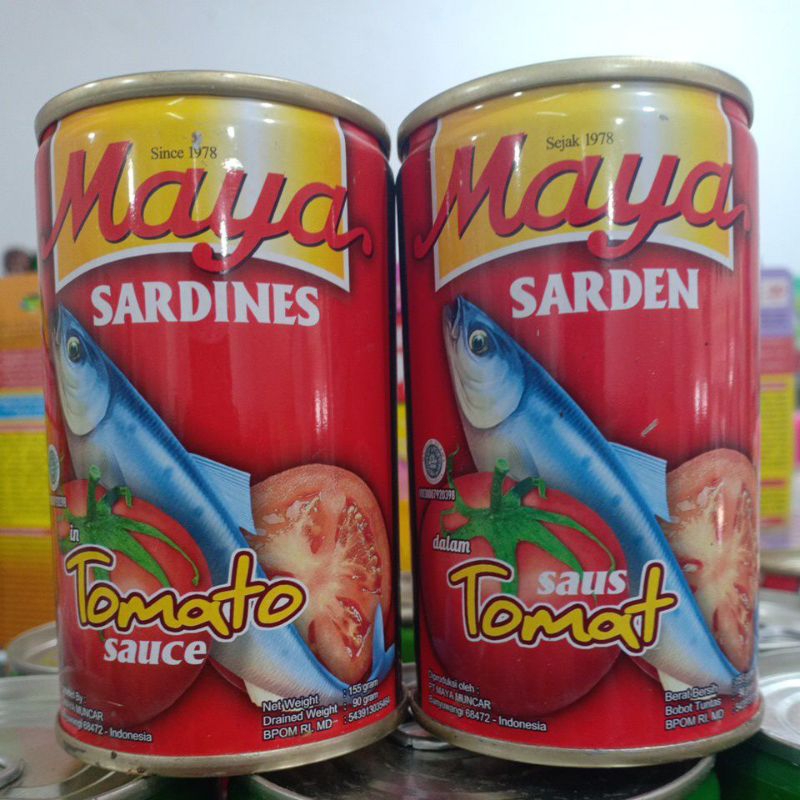 

Maya Sarden Saus Tomat 155gr