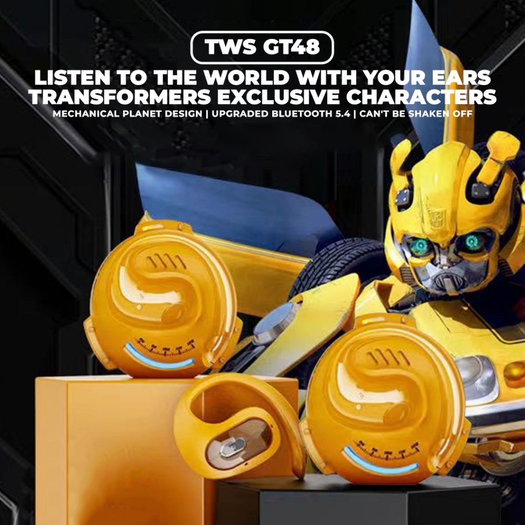 [SOUNDIFY] GT-48 Headset Bluetooth Transformer TWS Sport Earphone Bluetooth Wireless Noise Reduction
