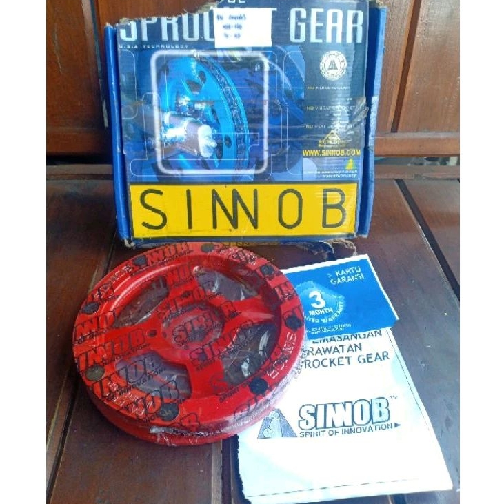GER SET SINNOB SUZUKI SATRIA FU OLD WARNA MERAH ORIGINAL GERSET FU SINOB