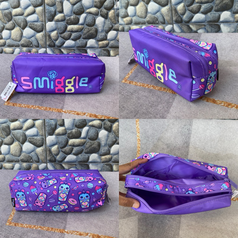 

SALE 70% SMIGGLE PENCIL CASE PURPLE kode 442947 ORIGINAL KIDZ STATION 100%