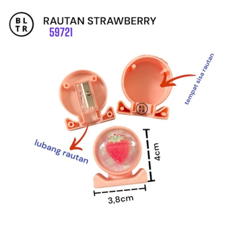 

PCS//ONGOTAN BENTUK LUCU PINK SOFT STRAWBERRY 1LUBANG (S9721) /Ongotan Karakter/Ongotan Pensil/Rautan Pensil Bentuk Karakter/NEW ORIGINAL