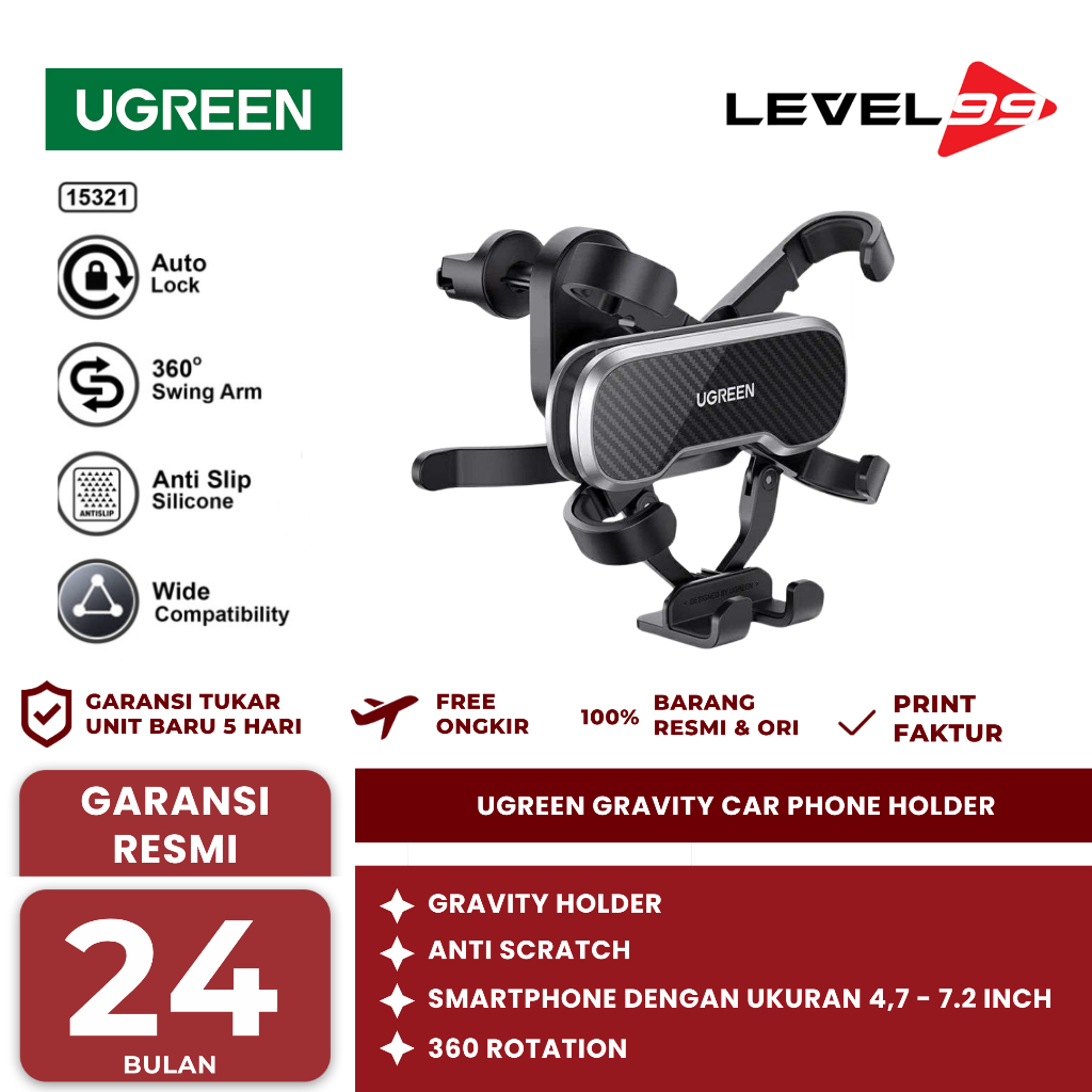 Ugreen Gravity Car Phone Holder - 80539
