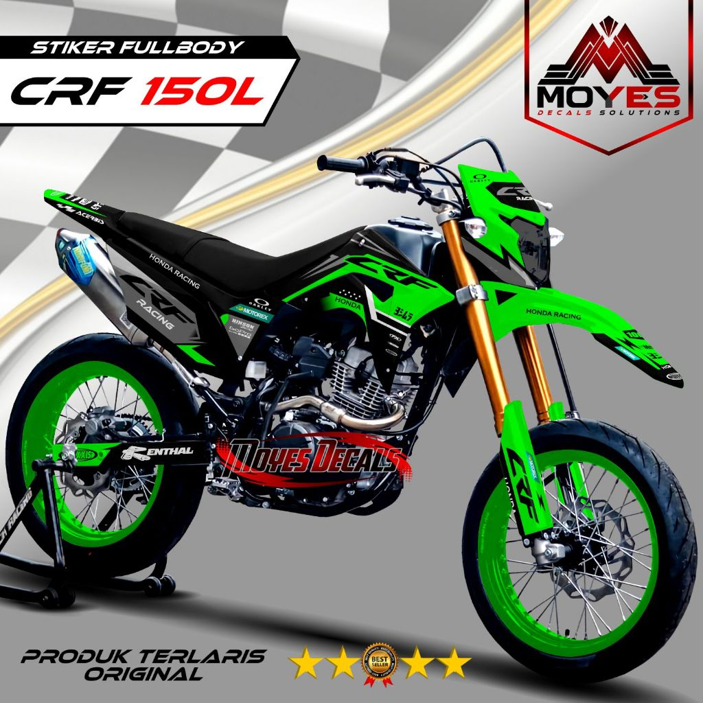 Decal Motor CRF 150L - Stiker Motor CRF 150L Fullbody Premium - Variasi Motor Honda CRF 150L RACING