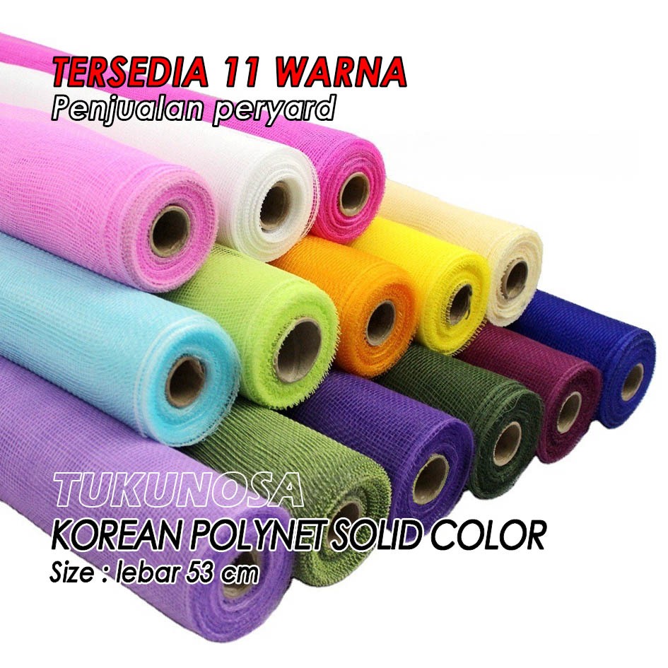 

[YARD] KOREAN POLYNET - FLOWER WRAPPING MESH KERTAS BUKET JARING JALA POLYNET PEMBUNGKUS BUNGA