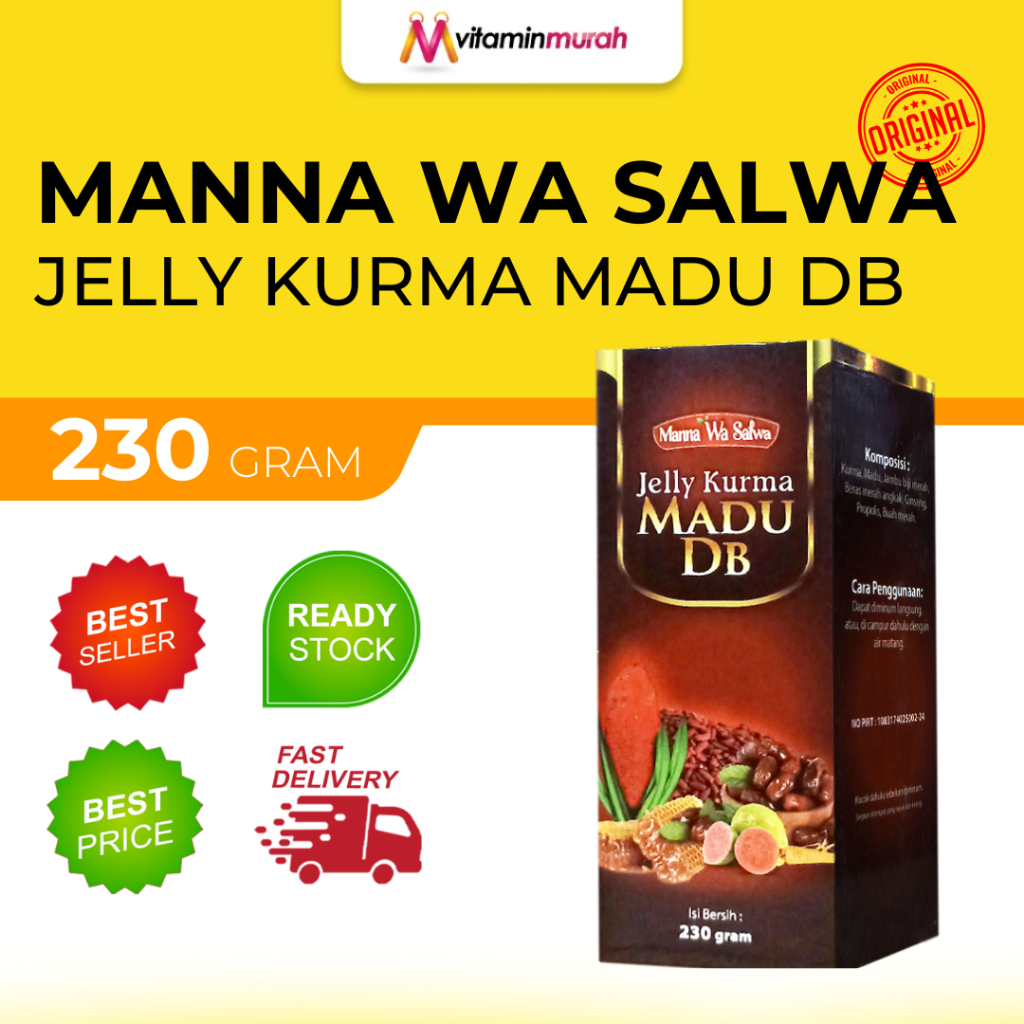 MANNA WA SALWA - JELLY KURMA MADU DB - ISI 230GR