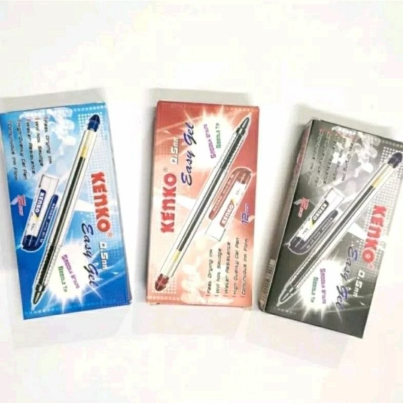 

Pulpen Kenko Easy Gel 0,5mm (isi 12 pcs)