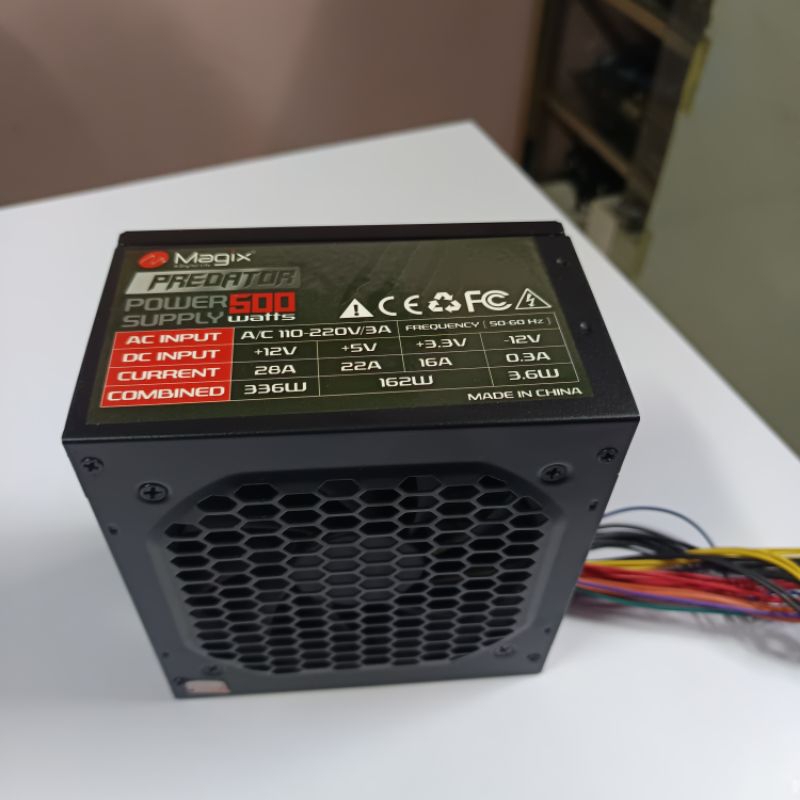 psu power supply magix 500watt bekas mulus like new copotan cpu rakitan