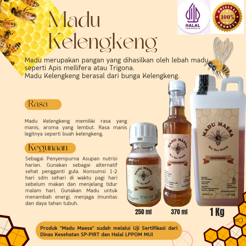 

Madu Maesa Kelengkeng 1 Kg