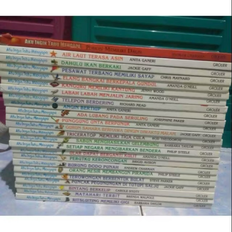 buku aku ingin tahu mengapa grolier buku ensiklopedia anak second