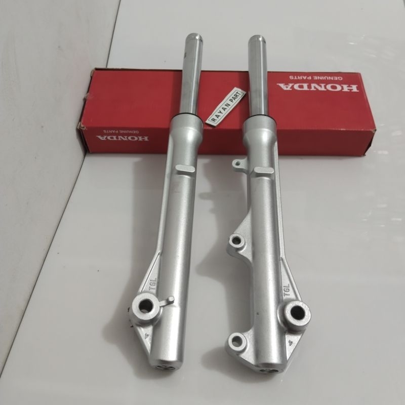 shock depan+tabung scoopy fi scoopy fi scoopy fi sepasang silver