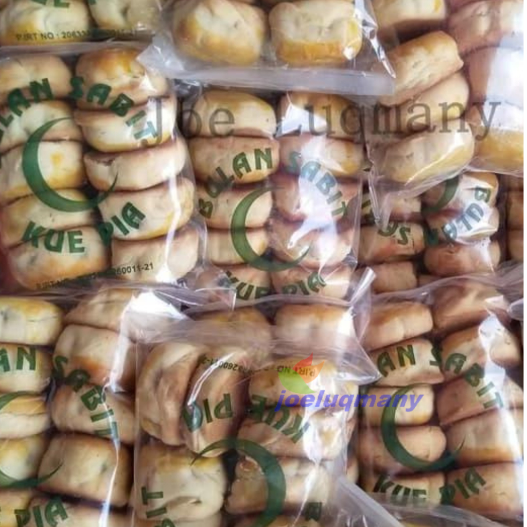 

Pia Bulan sabit Kue Pia Kacang Hijau Cemilan Manis Isi 10 COD