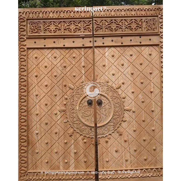 replika pintu kabah bahan tembaga dan kuningan custom ukuran