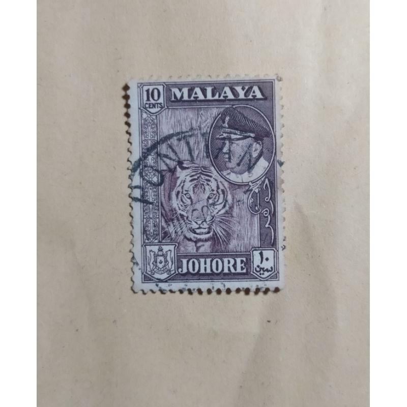 

prangko malaya 10 cent johore