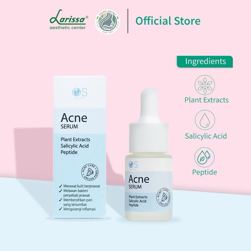 Larissa Acne Serum - Treatment Jerawat & Beruntusan Wajah