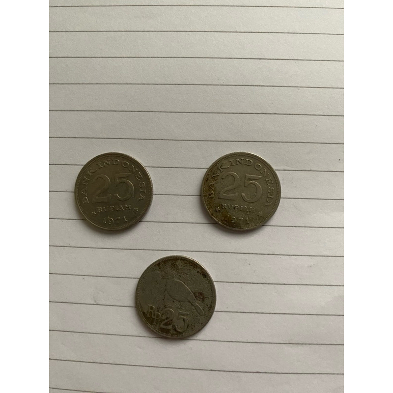 koin 25 rp tahun 1971