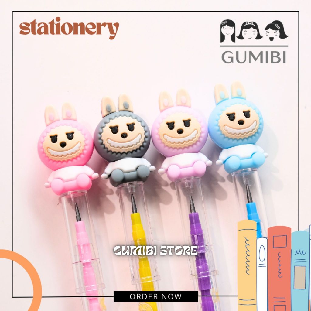 

PENSIL SUSUN LABUBU PENSIL LABUBU PENSIL BENSIA PELURU SAMBUNG KARAKTER LABUBU LUCU IMUT BISA PILIH WARNA GUMIBI STORE