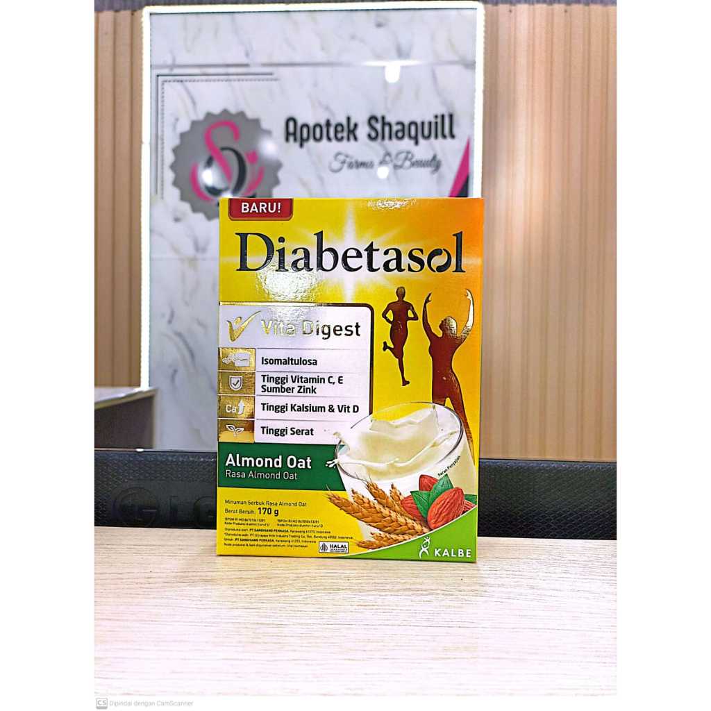 

DIABETASOL VITA DIGEST RASA ALMOND OAT 170 GRAM BOX