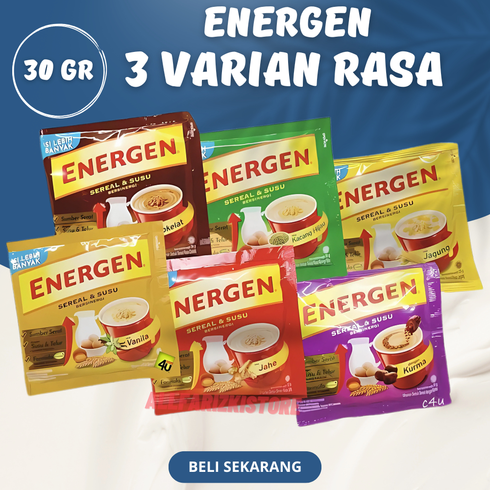 

30gr Energen Susu Sereal Aneka Rasa 1 Renceng Isi 10 Sachet - ALLFARIZKISTORE