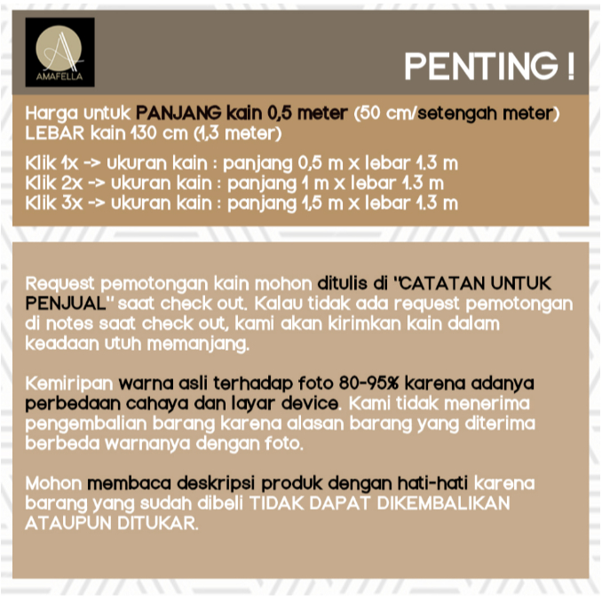 1/2 meter Kain Brokat Tile Prancis Bahan Kebaya Motif Kamelia